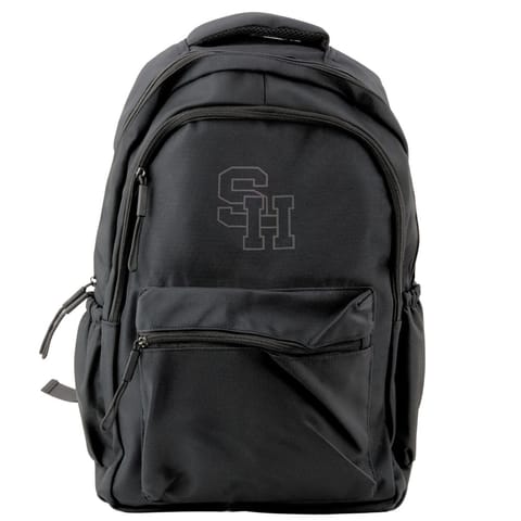 ⁨Plecak Szkolny Miejski Przegroda Środkowa SH Czarny 38cm 20L⁩ w sklepie Wasserman.eu