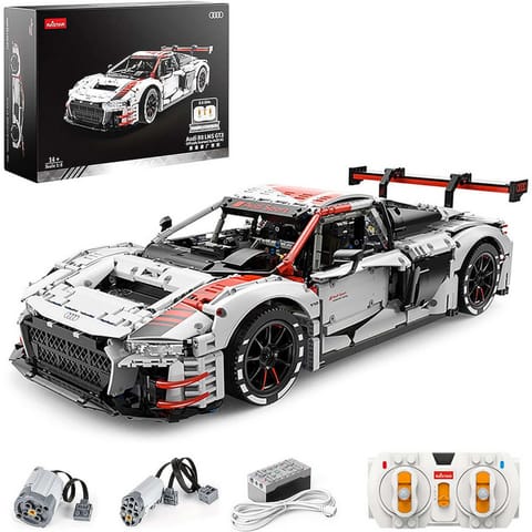 ⁨Klocki Konstrukcyjne Auto RC Rastar 1:8 Audi R8 3322 Elementów⁩ w sklepie Wasserman.eu