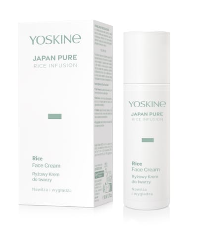 ⁨YOSKINE Japan Pure Rice Infusion Ryżowy krem do twarzy nawilżająco-wygładzający 50 ml⁩ w sklepie Wasserman.eu