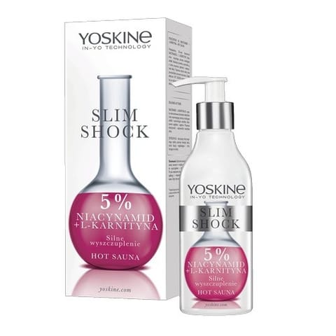 ⁨YOSKINE Slim Shock Balsam - zabieg wyszczuplający 5% Niacynamid + L-Karnityna 200 ml⁩ w sklepie Wasserman.eu