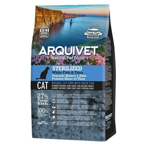 ⁨Arquivet Sucha karma dla kotów sterylizowanych z białą rybą i tuńczykiem 1,5 kg⁩ w sklepie Wasserman.eu