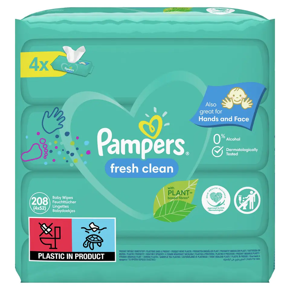 ⁨Pampers 81688043 Babywischtuch 52 Stück(e)⁩ im Wasserman.eu