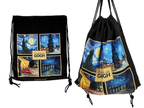 ⁨Worek na plecy - V. van Gogh, kolaż (CARMANI)⁩ w sklepie Wasserman.eu