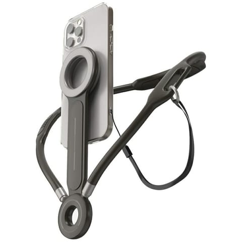 ⁨Uchwyt magnetyczny na szyję 4smarts POV  do smartfonów antracyt⁩ w sklepie Wasserman.eu