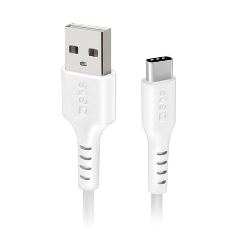 ⁨Kabel przewód USB-A - USB-C 1.5m - biały⁩ w sklepie Wasserman.eu