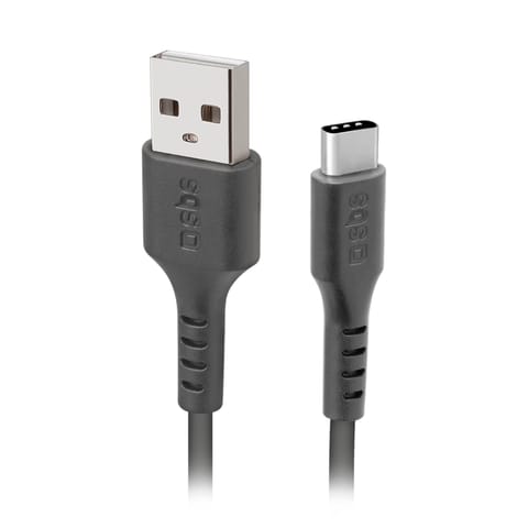 ⁨Kabel przewód USB-A - USB-C 2 m - czarny⁩ w sklepie Wasserman.eu