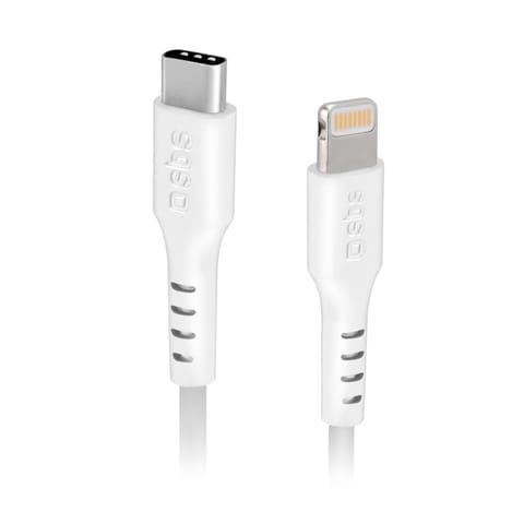 ⁨Kabel przewód USB-C - iPhone Lightning 2m - biały⁩ w sklepie Wasserman.eu