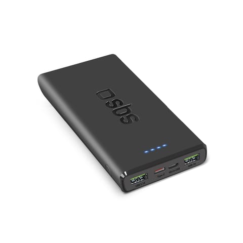 Powerbank 10000 mAh Power Delivery 20W - czarny w sklepie Wasserman.eu