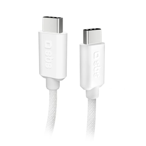 ⁨Kabel przewód w oplocie USB-C 60W 1.5m - szary⁩ w sklepie Wasserman.eu
