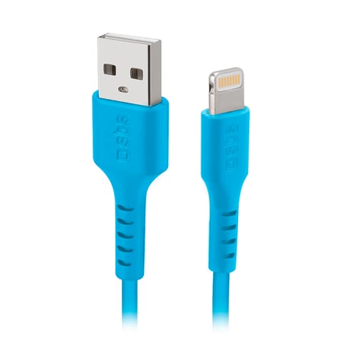 ⁨Kabel przewód USB-A - iPhone Lightning - niebieski⁩ w sklepie Wasserman.eu
