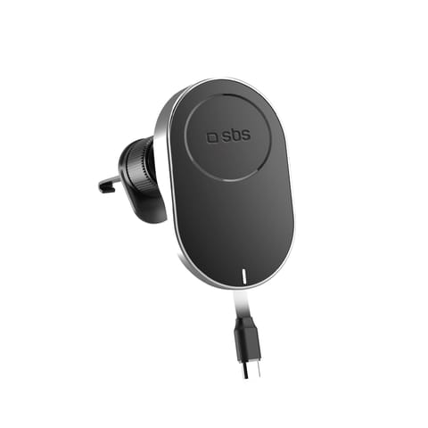 Uchwyt na smartfona z ładowarką bezprzewodową zwijanym kablem MagSafe - czarny w sklepie Wasserman.eu