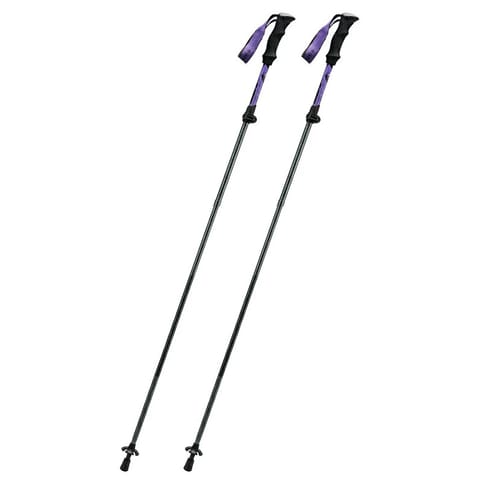 ⁨Kijki trekkingowe nordic walking aluminiowe 110 - 130 cm - fioletowe⁩ w sklepie Wasserman.eu