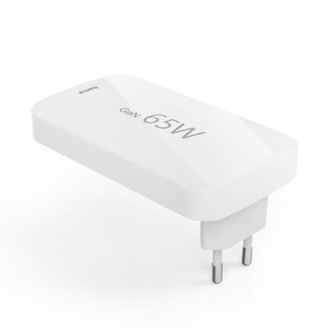 ⁨Ładowarka sieciowa składana GaN USB-C USB-A 65W - biała⁩ w sklepie Wasserman.eu
