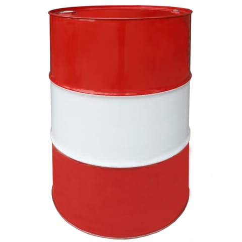 ⁨Beczka stalowa metalowa TH 216.5L z rowkami  korki 3/4 i 2 w wieku - CZERWONO-BIAŁA MIX⁩ w sklepie Wasserman.eu