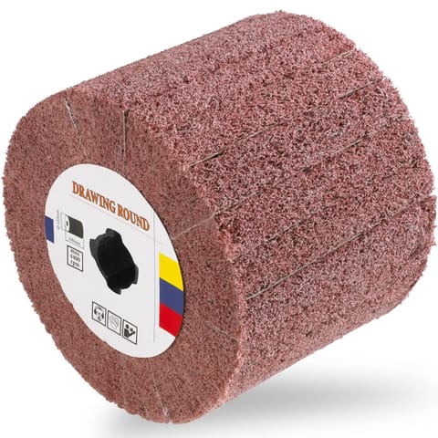 ⁨Nylon polishing roller 120 x 100 mm M19 grit 80 MSW-WHEELS-80A⁩ at Wasserman.eu
