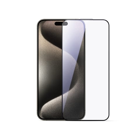 ⁨Szkło hartowane 2.5D HD Dustproof z czarną ramką na iPhone 15 Plus/16 Plus⁩ w sklepie Wasserman.eu