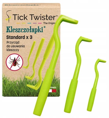 ⁨Kleszczołapki - przyrząd do usuwania kleszczy - haczyki 3szt⁩ w sklepie Wasserman.eu