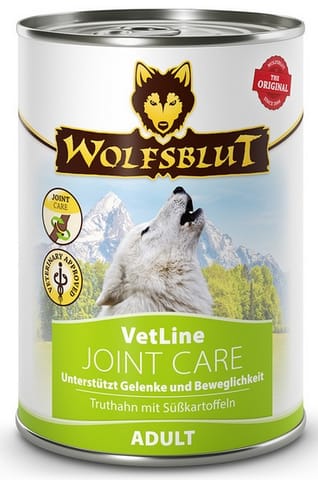 ⁨Wolfsblut Dog VetLine Joint Care - indyk i bataty puszka 395g⁩ w sklepie Wasserman.eu