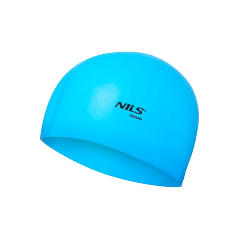 ⁨NQC JEDNOKOLOROWY BL02 NIEBIESKI CZEPEK SILIKONOWY NILS AQUA⁩ w sklepie Wasserman.eu
