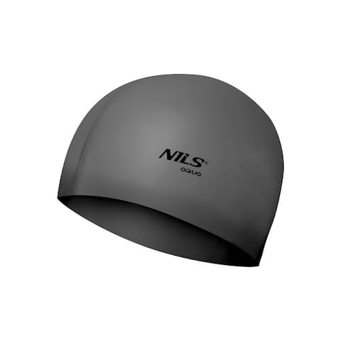 ⁨NQC JEDNOKOLOROWY SL02 CIEMNOSZARY CZEPEK SILIKONOWY NILS AQUA⁩ w sklepie Wasserman.eu