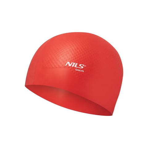 ⁨NQC JEDNOKOLOROWY CZERWONY CZEPEK SILIKONOWY DOTS NILS AQUA⁩ w sklepie Wasserman.eu