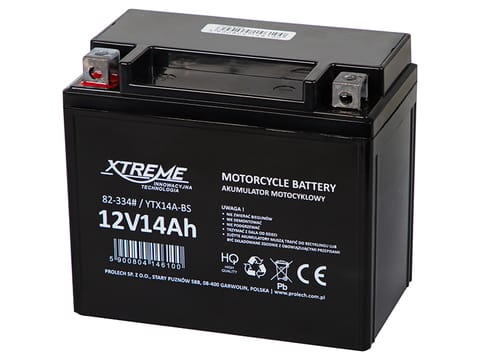 ⁨82-334# Akumulator motocyklowy 12v 14ah xtreme⁩ w sklepie Wasserman.eu