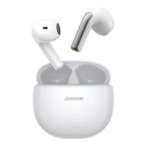 ⁨Słuchawki bezprzewodowe Joyroom Jpods Series JR-PB1 TWS ENC IPX4 - białe⁩ w sklepie Wasserman.eu