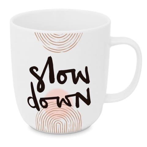⁨Zwolnij Kubek Porcelanowy Biały 400 ml⁩ w sklepie Wasserman.eu