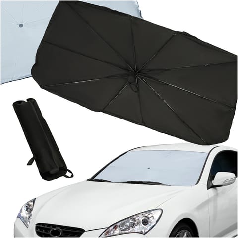 ⁨Parasol osłona przeciwsłoneczna na przednią szybę do samochodu auta mata składana UV 65x110cm⁩ w sklepie Wasserman.eu