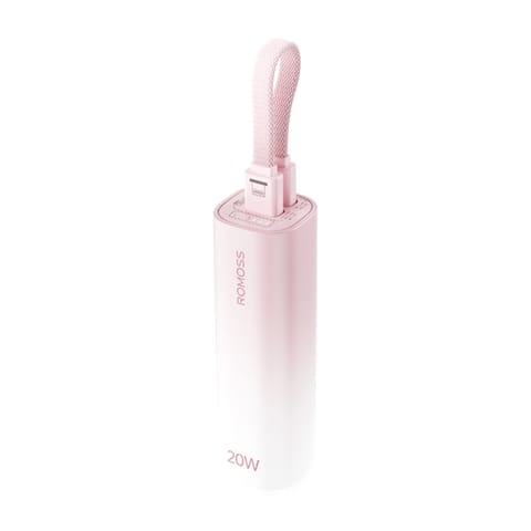 ⁨Mini Powerbank Romoss PSC05C  5000mAh 10,5W (różowy)⁩ w sklepie Wasserman.eu