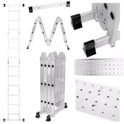⁨EXTRALINK DRABINA PRZEGUBOWA LAD3X4M 3X4, 3,55 M⁩ w sklepie Wasserman.eu