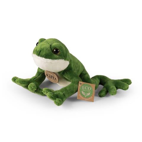 ⁨Rappa - Pluszowa realistyczna maskotka Żaba zielona 15 cm Eco-Friendly⁩ w sklepie Wasserman.eu