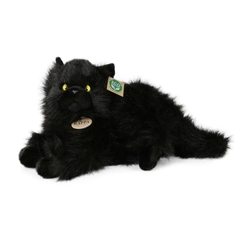 ⁨Rappa - Pluszowa realistyczna maskotka Kot czarny leżący 30 cm Eco-Friendly⁩ w sklepie Wasserman.eu
