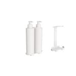 ⁨Uchwyt-dozownik mydła w płynie i szamponu samoprzylepny 2x300ml⁩ w sklepie Wasserman.eu