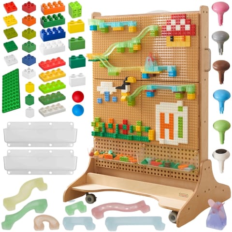 ⁨MASTERKIDZ Drewniana Tablica STEM Wolnostojąca + Akcesoria⁩ w sklepie Wasserman.eu