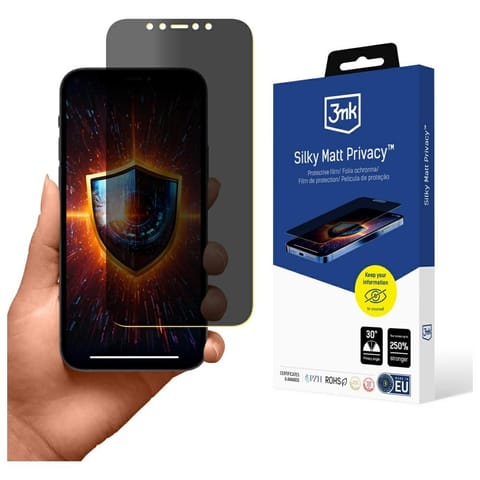 ⁨Folia prywatyzująca 3MK Silky Matt       Privacy do Apple iPhone 12/12 Pro⁩ w sklepie Wasserman.eu