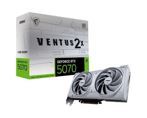 ⁨Karta graficzna MSI GeForce RTX 5070 VENTUS 2X OC WHITE 12GB GDDR7 (RTX 5070 12G VENTUS 2X OC WHITE)⁩ w sklepie Wasserman.eu