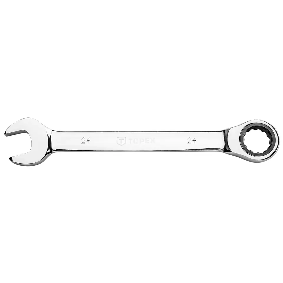 ⁨Combination spanner with ratchet, 24 mm⁩ at Wasserman.eu