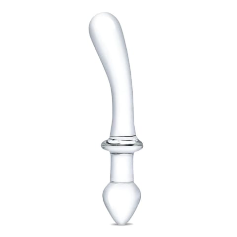 ⁨Glas Double Play Szklany model intymny dwustronny 24 cm przezroczysty⁩ w sklepie Wasserman.eu