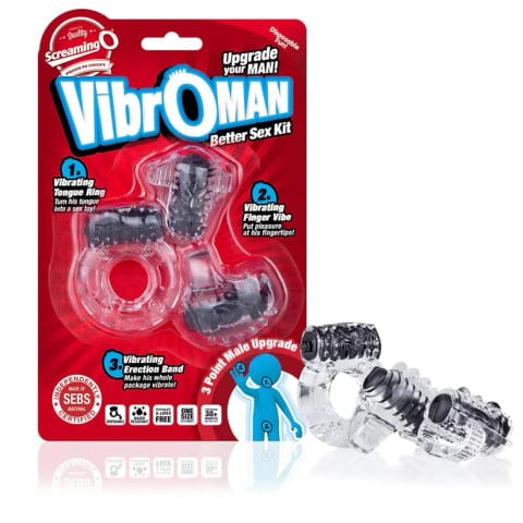 ⁨The Screaming O VibroMan - Zestaw Trojpierścieniowy Wibrujący SEBS⁩ w sklepie Wasserman.eu