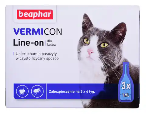 ⁨Beaphar krople na kleszcze dla kota 3x1ml⁩ w sklepie Wasserman.eu