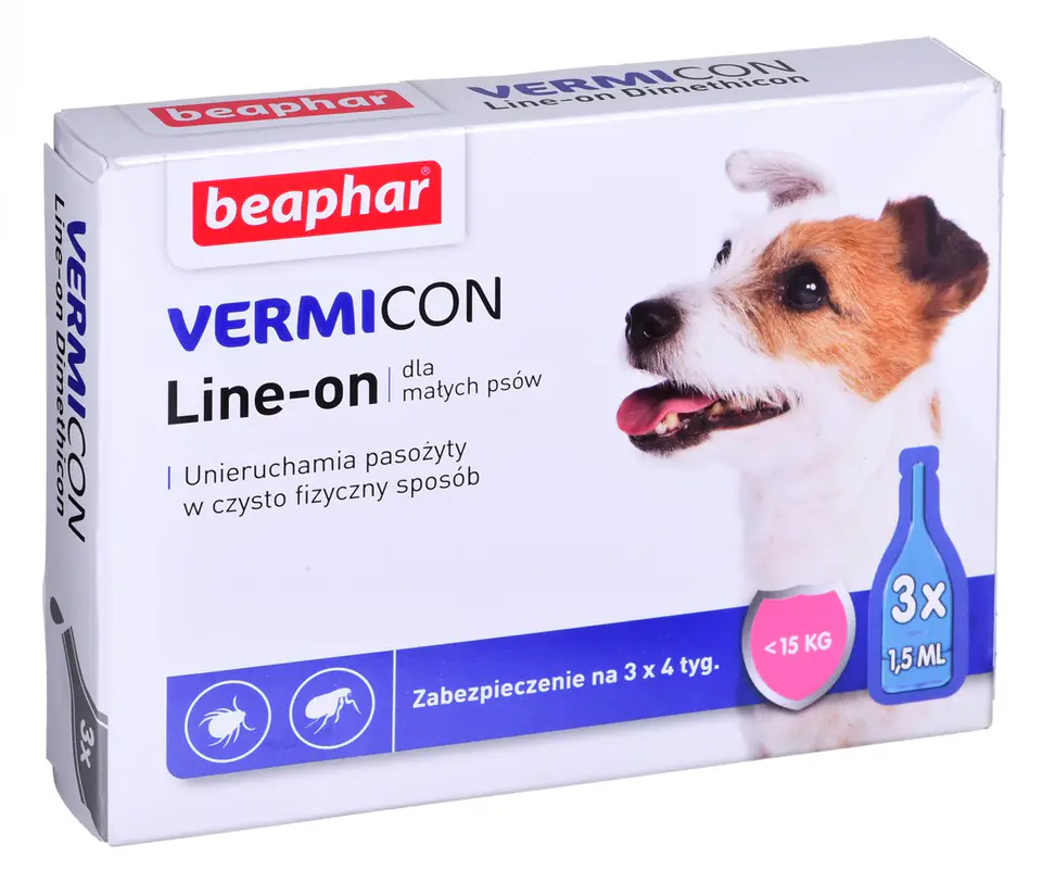 ⁨Beaphar krople przeciw pasożytom KLESZCZE PCHŁY  dla psa 3x1,5ml⁩ w sklepie Wasserman.eu