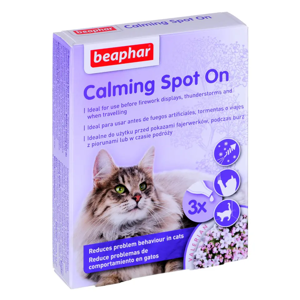 ⁨Beaphar Cat No stress spot - 3 x 0.4 ml⁩ at Wasserman.eu