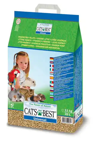 ⁨Źwirek dla gryzoni dla kota Cat's Best Cats Best Universal (11kg)⁩ w sklepie Wasserman.eu