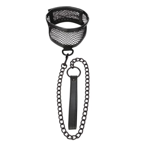 Sportsheets S&M Fishnet Collar & Leash siateczkowy zestaw z regulacją w sklepie Wasserman.eu