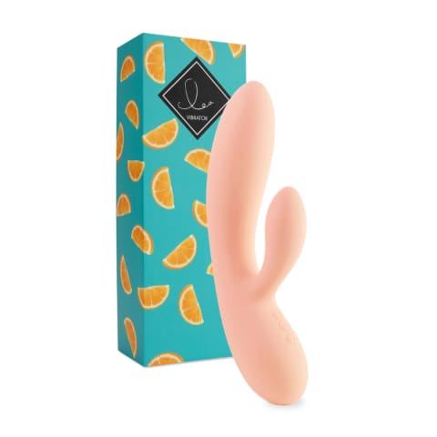 ⁨FeelzToys Lea Citrus silikonowy model dwusilnikowy 202mm pomarańczowy⁩ w sklepie Wasserman.eu