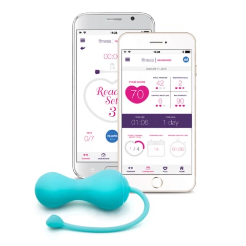 ⁨OhMiBod Lovelife Krush Turquoise - inteligentny system treningowy Bluetooth⁩ w sklepie Wasserman.eu