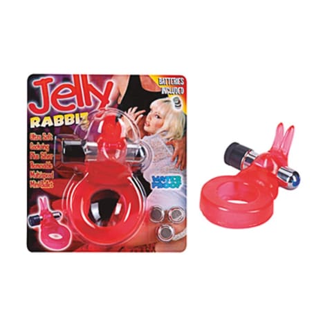⁨ToyJoy Jelly Rabbit żelowy pierścień intymny z wibracją, wodoodporny⁩ w sklepie Wasserman.eu