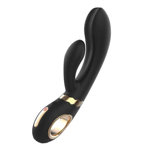 ⁨Nomi Tang Wild Rabbit 2 Black & Gold - Zaawansowane urządzenie intymne 3-silnikowe⁩ w sklepie Wasserman.eu