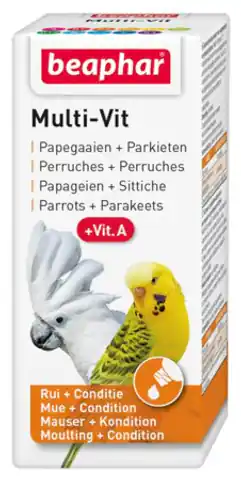 ⁨Beaphar Vitaminpräparat für Papageien - 20 ml⁩ im Wasserman.eu